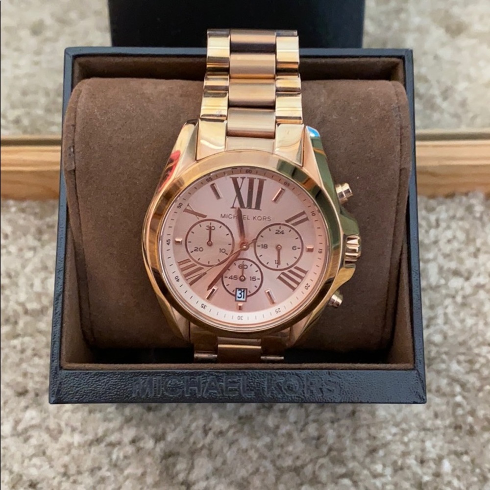 Michael Kors Bradshaw Rose Gold Tone Watch